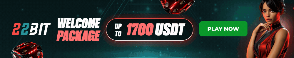 Claim your crypto bonus at 22bit Casino