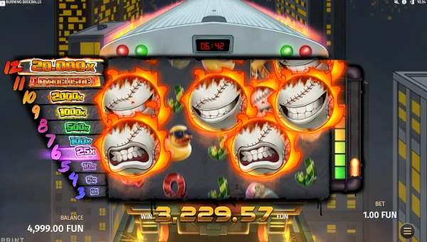 12 Burning Baseballs free spins