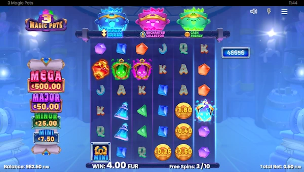 3 Magic Pots free spins 3 Magic Pots free spins