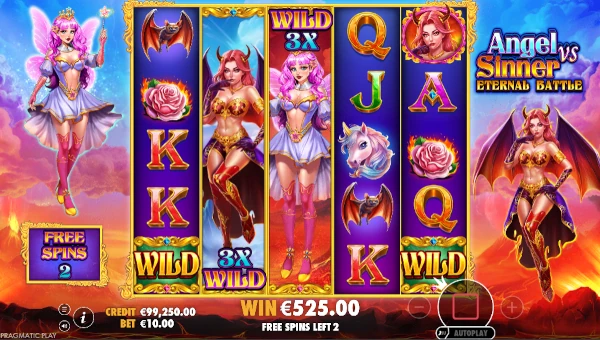 Angel vs Sinner Eternal Battle free spins