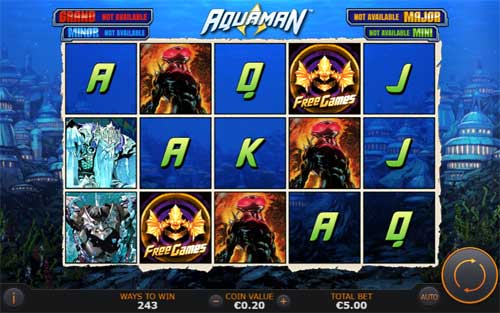 Aquaman slot free play demo is not available.