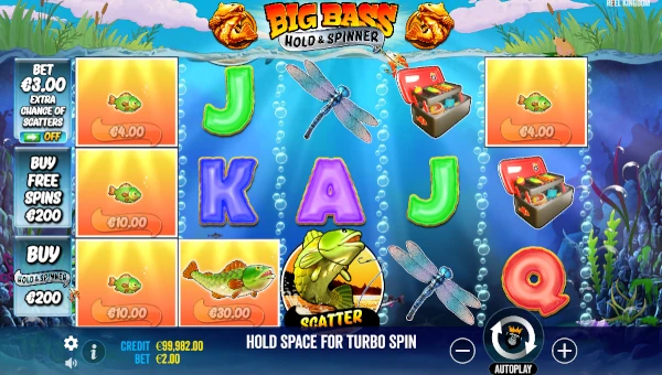 Big Bass Hold and Spinner base game review