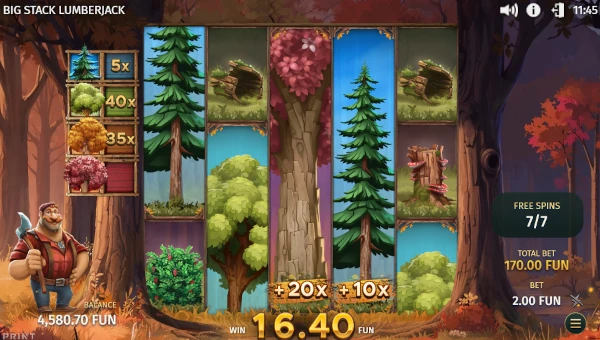 Big Stack Lumberjack free spins