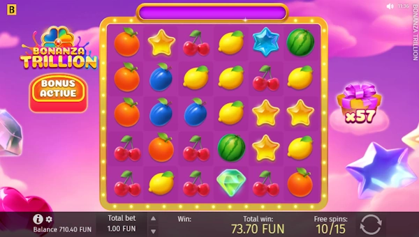 Bonanza Trillion free spins