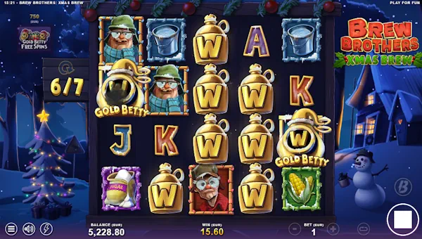 Brew Brothers Xmas Brew free spins