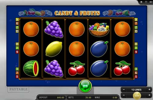 Candy and Fruits slot free play demo
