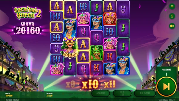 Carnival Queen 2 free spins
