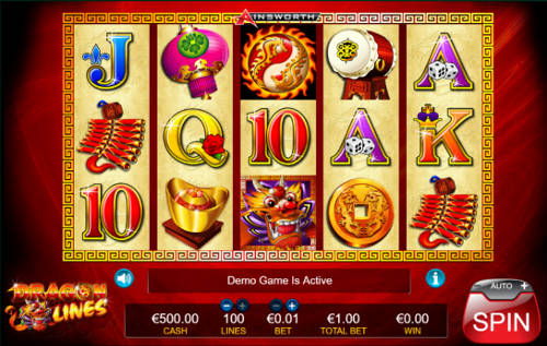 Dragon Lines slot free play demo