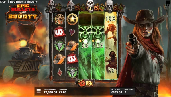Epic Bullets and Bounty free spins