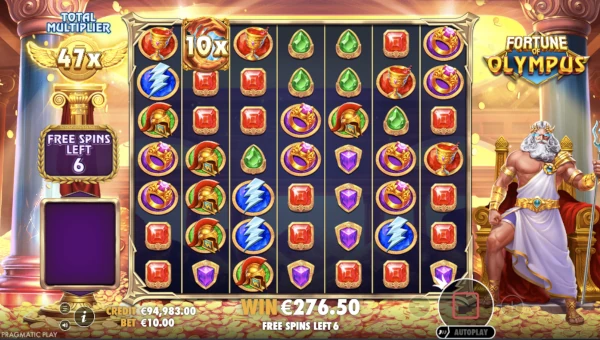 Fortune of Olympus free spins