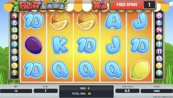 Fruit Shop free spins