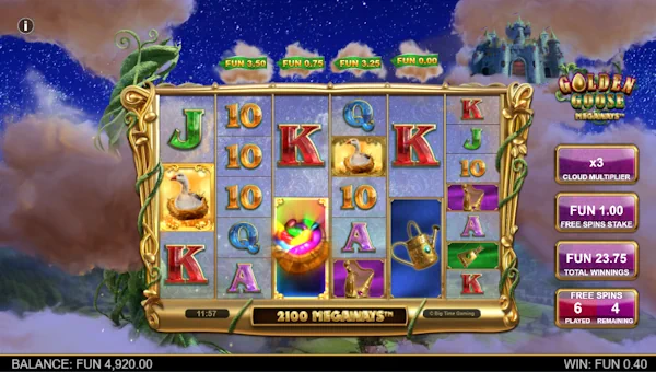 Golden Goose Megaways free spins