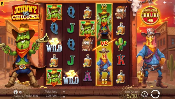 Johnny vs Chicken free spins