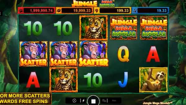 Jungle Mega Moolah base game review