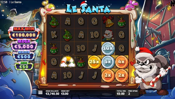 Le Santa free spins