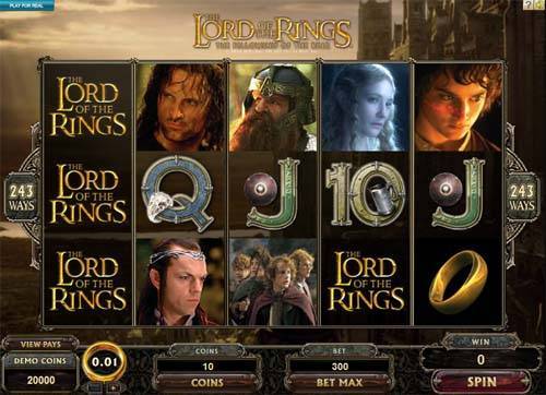 Lord of the Rings Jackpot slot free play demo