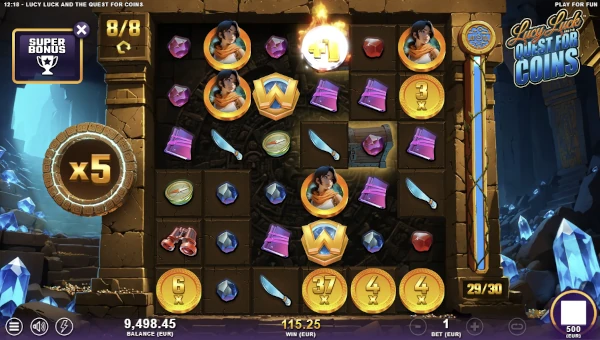 Lucy Luck and the Quest for Coins free spins