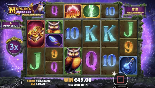 Merlins Madness Megaways free spins