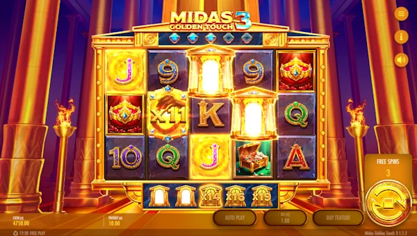 Midas Golden Touch 3 free spins Midas Golden Touch 3 free spins