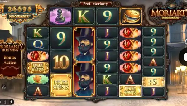 Moriarty Megaways base game review