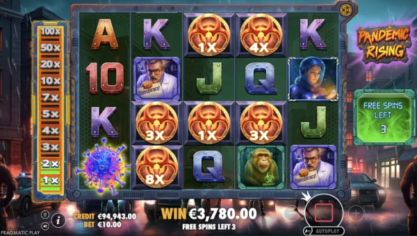 Pandemic Rising free spins