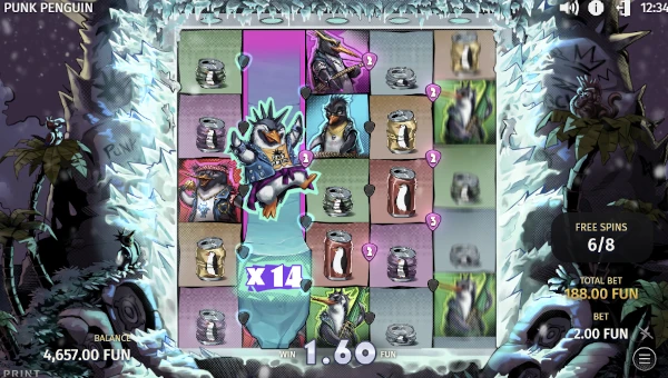 Punk Penguin free spins
