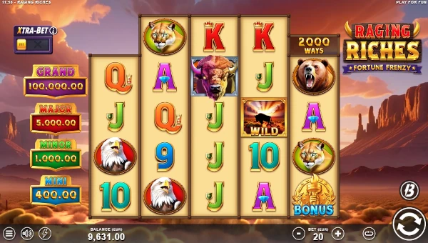 Raging Riches base game review Raging Riches base game review