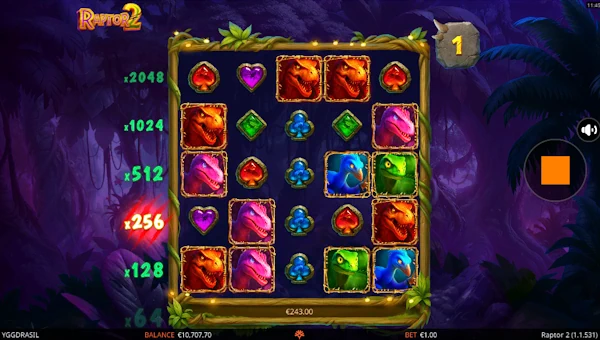 Raptor 2 free spins
