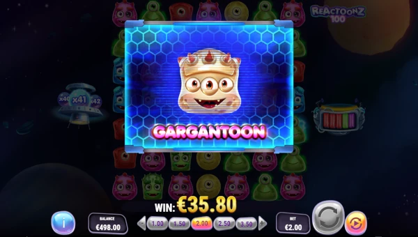 Reactoonz 100 free spins