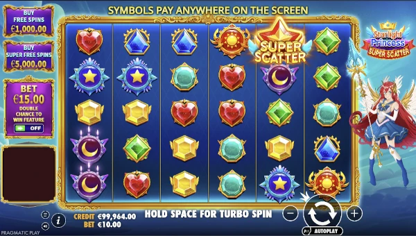 Starlight Princess Super Scatter base game review