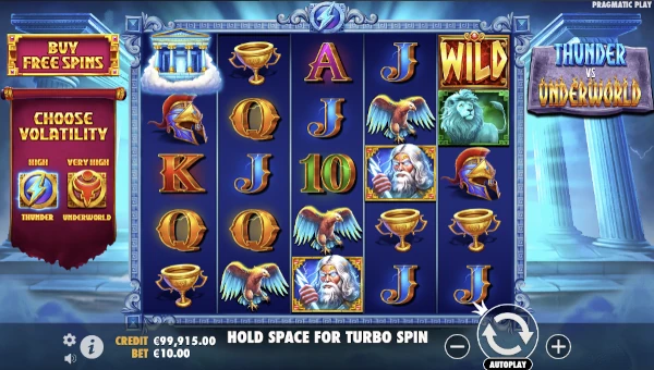 Thunder vs Underworld base game review Thunder vs Underworld base game review