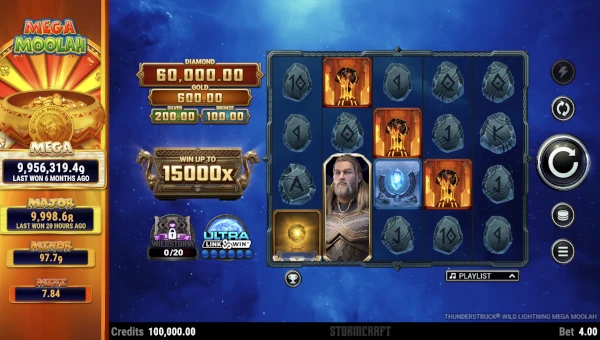 Thunderstruck Wild Lightning Mega Moolah base game review Thunderstruck Wild Lightning Mega Moolah base game review