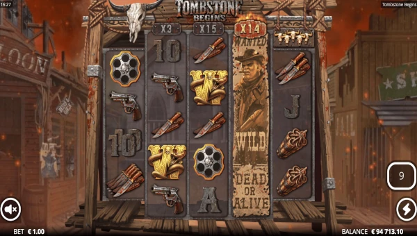 Tombstone Begins free spins