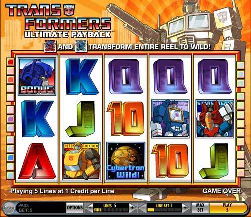 Transformers slot free play demo