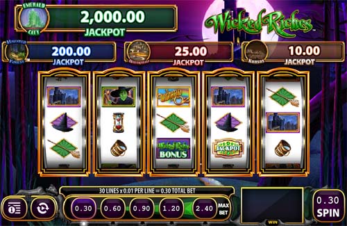 Wicked Riches slot free play demo is not available.