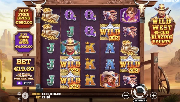 Wild West Gold Blazing Bounty base game review Wild West Gold Blazing Bounty base game review