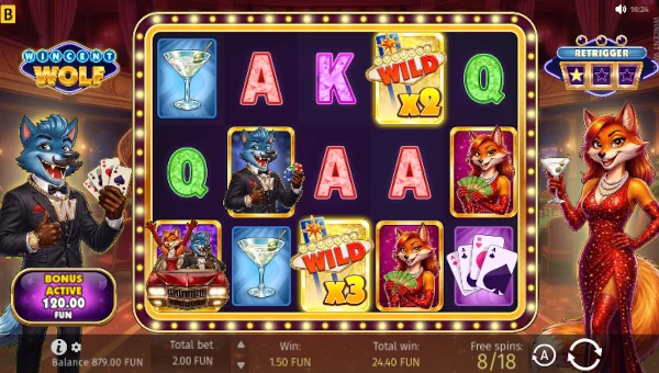Wincent Wolf free spins