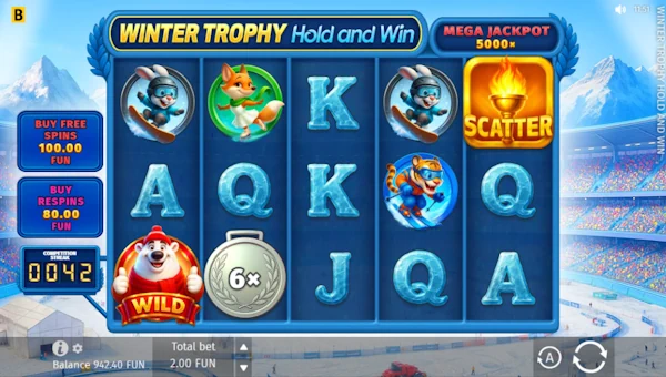 Winter Trophy Hold and Win base game review