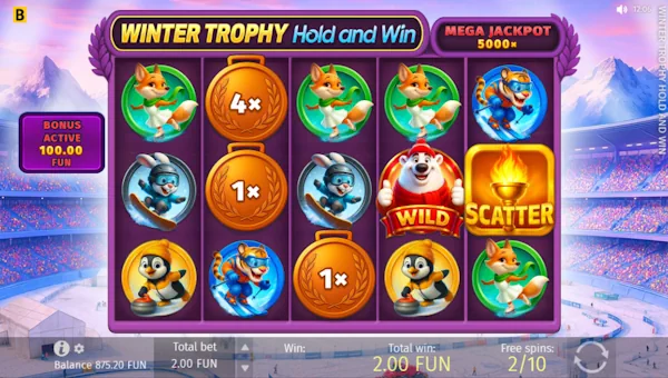 Winter Trophy Hold and Win free spins