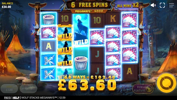 Wolf Stacks Megaways free spins